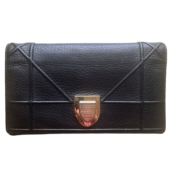207 Christian Dior Diorama Bifold Long Wallet - Picture 1 of 15